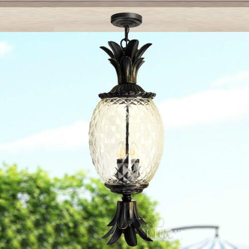Door indoor outdoor waterproof rainproof gazebo chandelier European style flower frame corridor balcony lamp LB010313