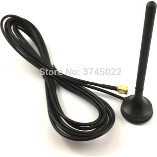 1pcs 3G 4G Wifi Router Antenna Sucking Vehicle Mounted Sma Male Plug Connector 3dbi With RG174 Cable 300cm