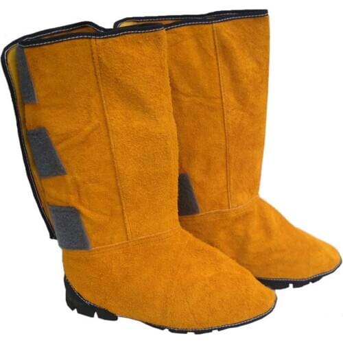 Cowhide Electric Welding Leg Protector Welder Leg Protector Foot Cover Wear-resistant Heat Insulation Flame Retardant