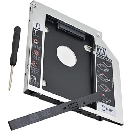 12.7mm SATA 2nd SSD HDD Caddy for ASUS K55A K55DE K55DR K55N K55VD K55VM K55VS Hard Disk Drive Caddy