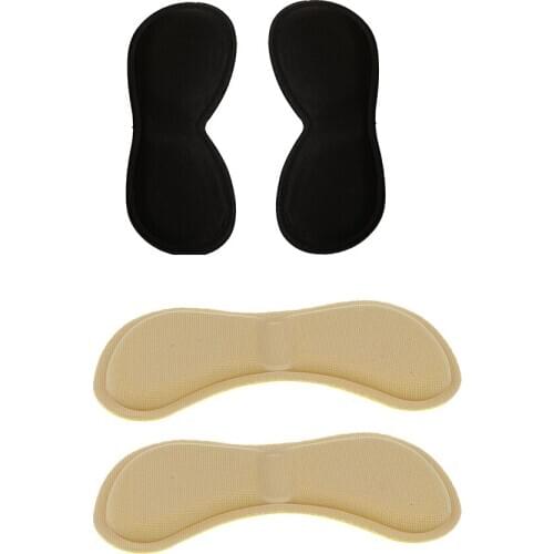 2 Pairs Self Adhesive Back Shoe Insole Pad Foot Protector Cushion for High-Heel Shoes, Leather Shoes