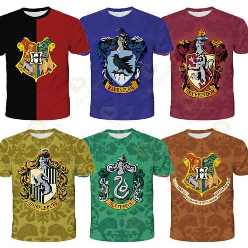 2021 Wizardry T Shirt Summer Short Sleeve O-neck Tshirt Tees for Baby Boys Kids Casual Cartoon Tops Girls T-shirt