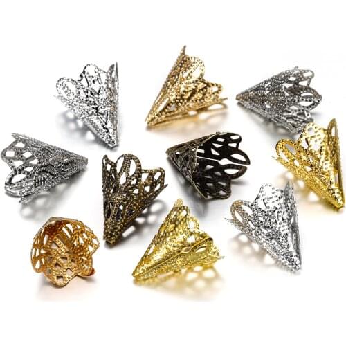 30/Lot 20x17mm Ancient Charms Flower Shape Alloy Pendant Jewelry For Jewelry Making DIY Earring Necklace Supplies Wholesae