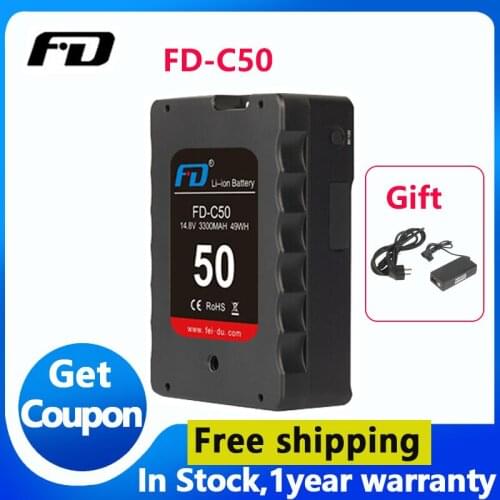 Feidu FD-C50/98/130/145/200The large capacity V battery Small SLR camera flash monitoring battery