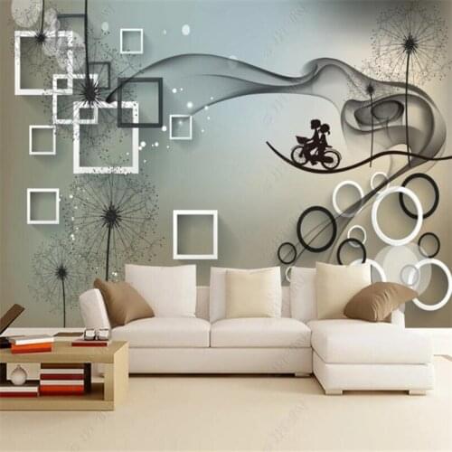 Beibehang custom Dream dandelion wall papers home decor mural wallpapers for living room decoration bathroom decor