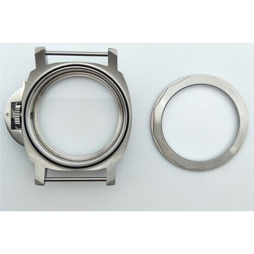 Stainless Steel Watch Case for ETA 6497/6498 Replacement Brushed 44MM Watch Case with PAM for ST3600/ST3620 Repair Parts