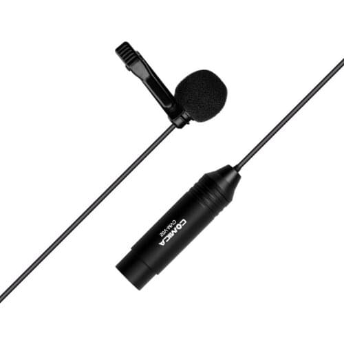 CVM-V02O Phantom Power Omni-directional XLR Lavalier Lapel Microphone for Canon Sony Panasonic Camcorder Mic for ZOOM Recorders