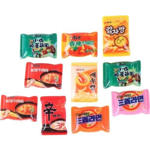 10pcs Simulation Instant noodles Pretend Food Toys DIY Accessories Hot sale