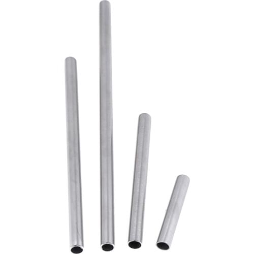 304 Stainless Steel Capillary Tube 8mm OD 7mm ID 50mm/80mm/100mm/200mm Length Silver For Hardware Accessories NEW