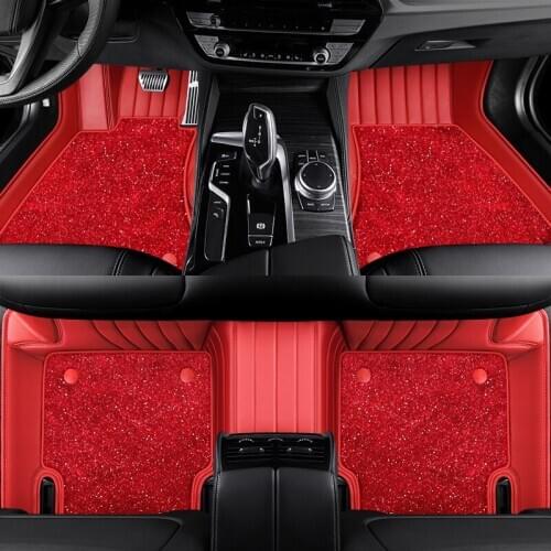 Genuine Leather car floor mats For peugeot 308 sw 206 307 sw 508sw 407 5008 607 2008 307 301 3008 207 208 rug carpet accessories