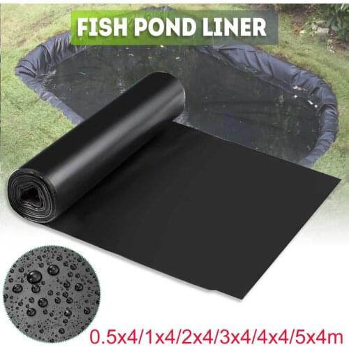 2x2m/3x3m/4x4m HDPE Fish Pond Liner Garden Pond Landscaping Pool Reinforced Thick Heavy Duty Waterproof Membrane Pond Liners