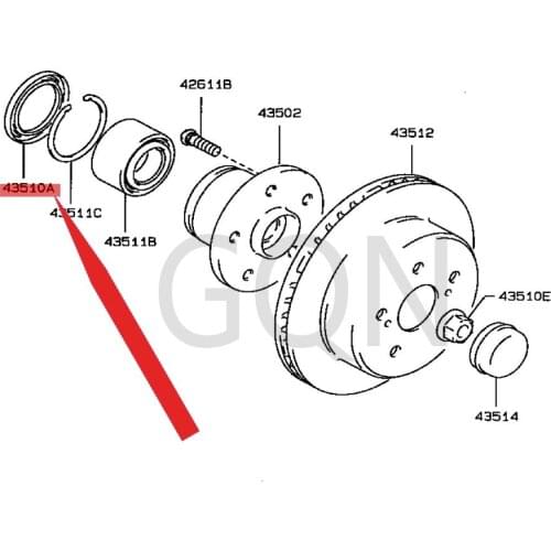 Oil seal (front axle hub) 1998-Toy ota ALT EZZ ACR ESS IDA VER OSS APR OGR ES crankshaft front oil seal front and rear oil seals