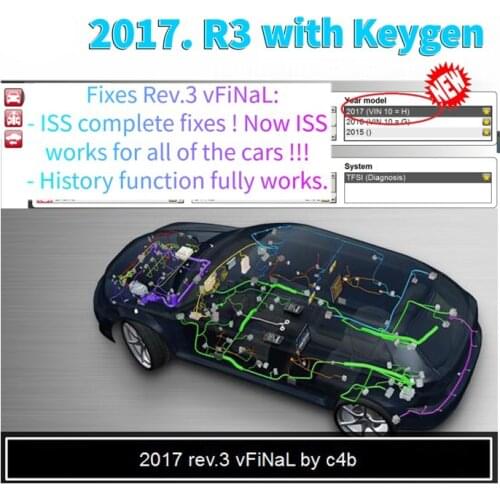 Newest 2017.R3 Support ISS Functions Free Keygen DVD CD Software for Delphis Obd2 Multidiag Vd Ds150e Cdp with Car and Truck