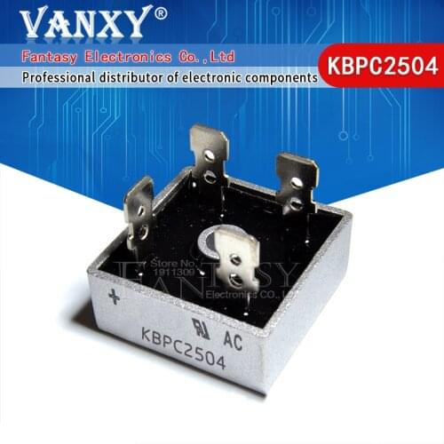 1PCS KBPC2504 25A 400V Single Phases Diode Bridge Rectifier