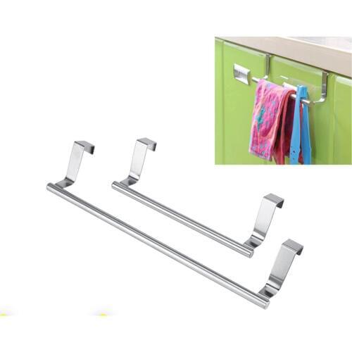 23cm/36cm Kitchen Bathroom Wall Mounted Towel Holder Cabinet Drawer Hanger Towel Hanging Rack Storage Holder Door Frame Hanger