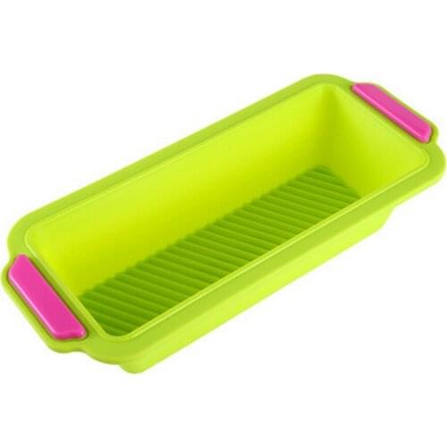 Rectangular Silicone Baking Cake Mold Cakes Tray Long Square Cake Mould Bakeware Non-stick Baking Tools Safe Kitchen Accessories
