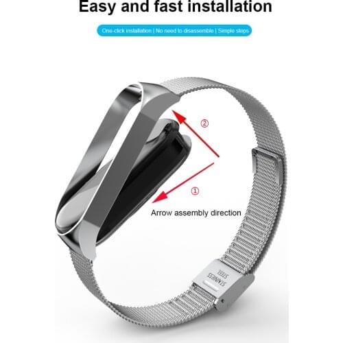 Strap For Xiaomi Mi Band 5 Multi-color Stainless Steel Bracelet On Miband 5 Replacement Metal Smart Accessories With Frame