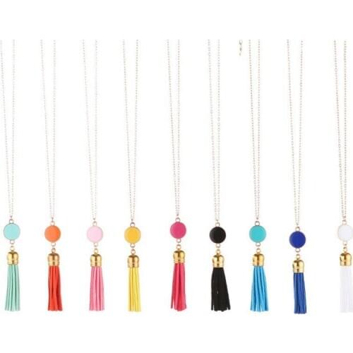 Modern Vintage Retro Unique Design Gift Exotic Style Fashion Women Alloy Tassels Pendant Long Chain Necklace