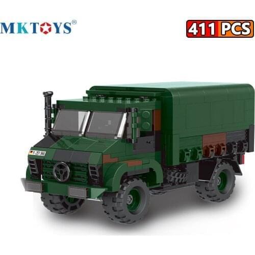MKTOYS WW2 German Military Building Blocks Armored Truck LKW 2T GL Car Gifts Vehicle Toys for Boys World War Military MOC Bricks