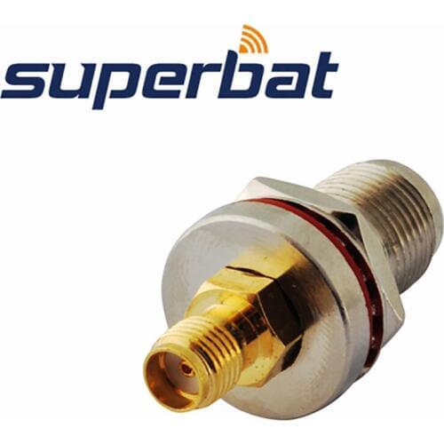 Superbat SMA-TNC Adapter SMA Female Jack to TNC Jack Bulkhead O-ring Straight