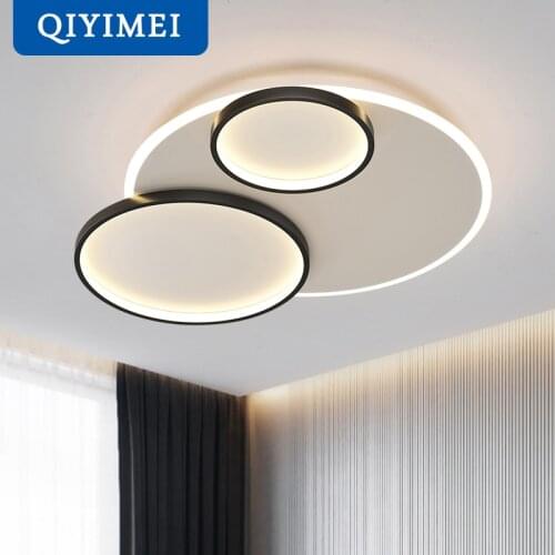 QIYIMEI LED Chandelier Lights For Room Living Room Bedroom Rotatable Gold Black Indoor Lighting Fixture Lights Deco Luminaire