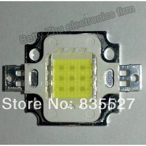 10PCS/LOT 10W high power integrated light source LED lamp beads 35 * 35MIL 900-1000LM 6000-6500K white