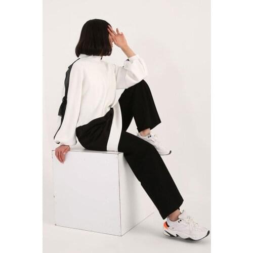 Eyelet Sweatshirt Tunic