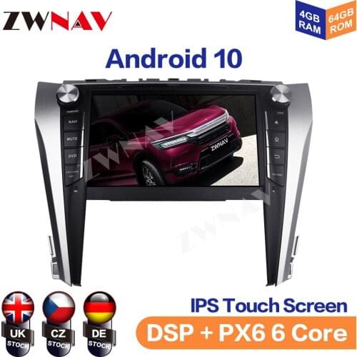 Octa Core 4G Android 10 Car DVD Player GPS Navigation Stereo Head Unit For Toyota Camry Aurion 2015 2016 2017 Multimedia Player
