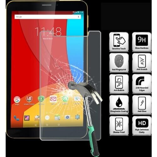 For Prestigio MultiPad Wize 3508 4G 8"- 9H Tablet Tempered Glass Screen Protector Cover Explosion-Proof High Quality Screen Film