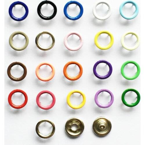 10~70Set High Quality Metal Brass 9.5mm Prong Snap Button Eco-friendly Skin Care Buttons Popper Buckles 20colors Avaiable