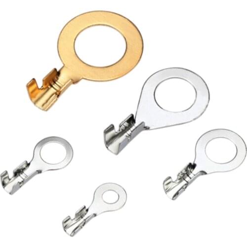 100PCS round terminal block O type lug DJ431-6B/3.2A/4.2A/5B/8B/10B/12C cold press connector