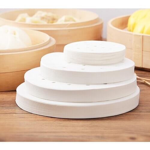 2000pcs Oil Absorbing Paper For Hamburger Press Machine Non-stick Food Grade Burger Patty Pie Pad Bamboo Steamer Paper 5 Set