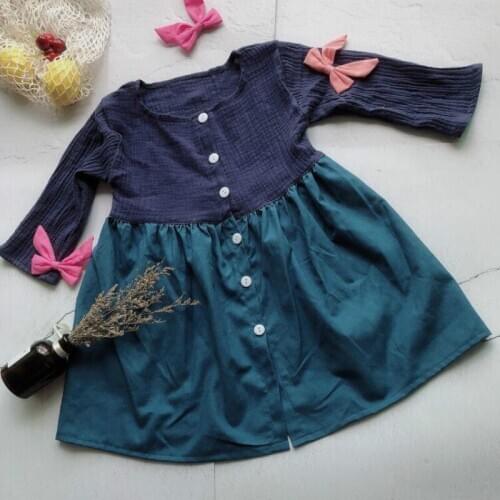 2020 Spring New Arrival Baby Girls Dresses Fashion Patchwork Girls Dresses Cute Princess Dresses for Girls, #5379