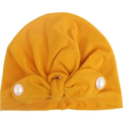 2021 New Designed Cute Baby Hat Cotton Soft Turban Knot Girl Summer Hat Bohemian Style Kids Newborn Cap For Baby Girls