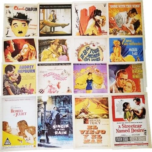 32Pcs/pack Business cards The movie star Poster Drawing Post Card Set Christmas Card Gift Postcards blank Greeting Cards