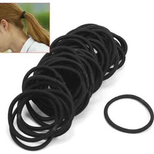 50pcs/set Rubber Hair Bundle Elastic Hair Band Hair Band Ladies Hair Accessories Massive Ponytail Base Batch