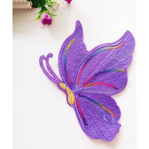 50pcs/lot Butterfly Animal Embroidery Patches Letters Clothing Decoration Accessories Diy Iron Heat Transfer Applique