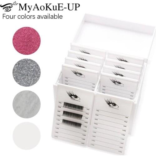 Eyelashes Storage Box Tools 10 Layers Acrylic Pallet Lash Holder Individual lash Volume Display Stand For Eyelash Extension Tool