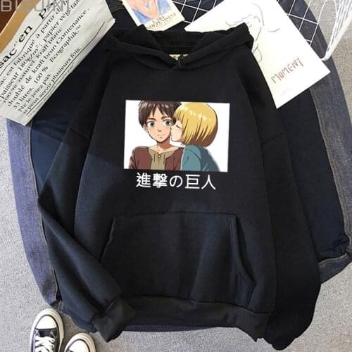 2021 Hot Anime Cartoon Attack On Titan Hoodies Sweatshirts Men Women Pullovers Unisex Long Sleeves Harajuku Winter Clothing