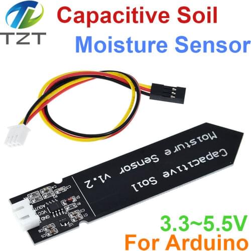 Capacitive soil moisture sensor module Corrosion Resistant wide voltage wire Analog Capacitive Soil Moisture Sensor V1.2