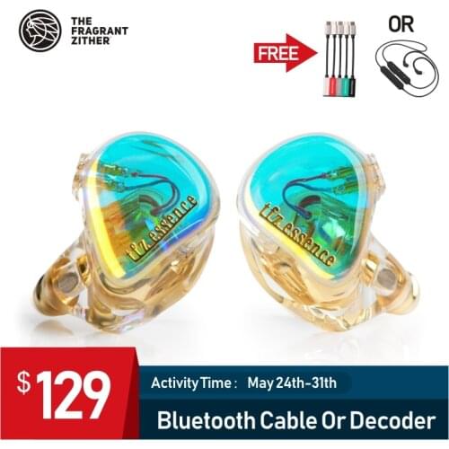 TFZ ESSENCE HIFI Monitor IEMs Earphones Balanced Armature Driver Stereo HiFi TFZ Headphone Musician Headset with 2 Pin Cable