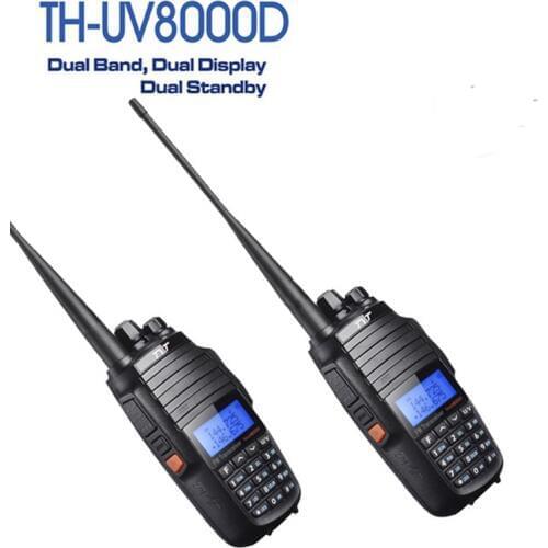 Upgrade Version 100% Original 2PCS TYT TH-UV8000D Dual Band 3600MAH Battery Ham Amateur FM Transceiver