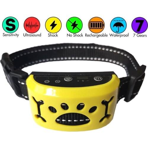 20Pcs/Lot Bark Control Collar For Dogs Collar Anti Barking Dog Training Rechargeable Waterproof Auto Anti Barking Device