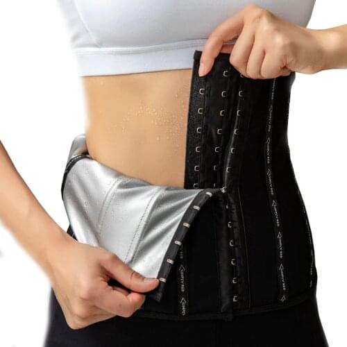 Waist Trainer Belt Corsets Sweat Sauna Suit For Women Waist Trimmer Slimming Belly Band Body Shaper Sports Girdles Weight Loss