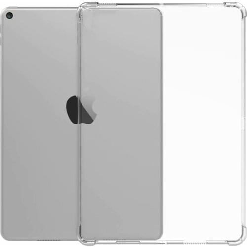 For iPad 2 3 4 5 6 7 8 Mini 5 Air 4 3 2 1 TPU Silicon Transparent Shockproof Cover For iPad Pro 12.9 11 10.9 10.2 9.7 Back Case