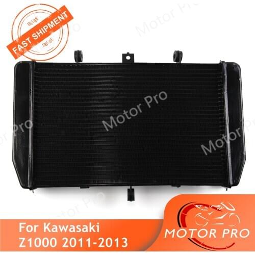 Radiator For Kawasaki Z1000 2011 2012 2013 Cooling Cooler Motorcycle Replacement Accessories Z 1000 Aluminum Black 11 12 13