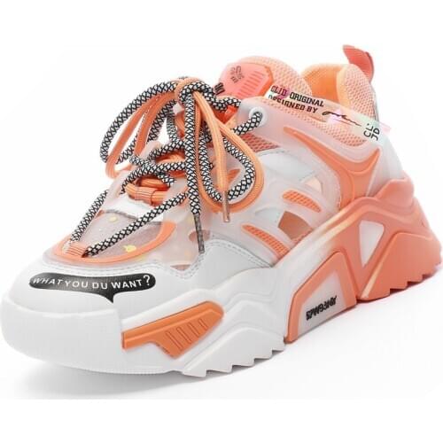 RASMEUP Rainbow Bottom Womens Platform Sneakers 2020 Fashion Genuine Leather Chunky Women Shoes Trainers Ladies Footweara