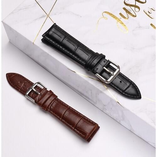 Universal Replacement Leather Watch Strap Leather Watchband for Men Women 12mm 14mm 16mm 18mm 19mm 20mm 21mm 22mm Watch Band