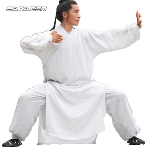 Shaolin Wudang Taoist Robe Tai Chi Suit Martial Arts Kung Fu Wushu Wing Chun Uniforms Kung Fu Uniform Meditation Clothes