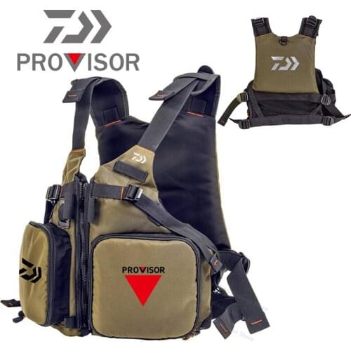 Daiwa Life Jacket Fishing Outdoor Life Vest Boating for Adult Man Water Sport Vest Drifting Life Jacket Sailing Bearing 110KG